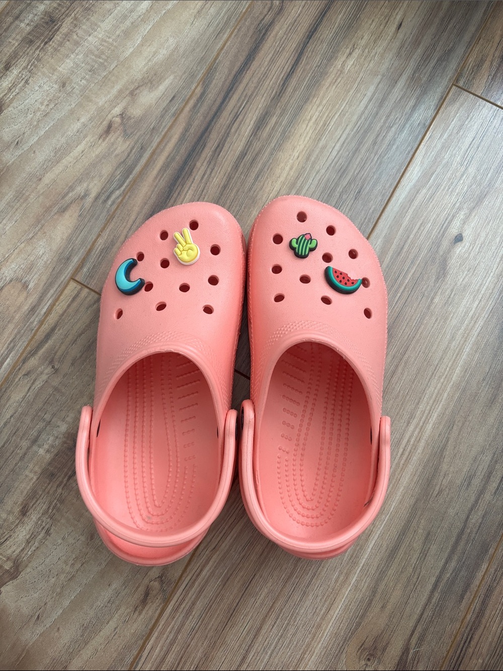 Pink Crocs with Jibbitz